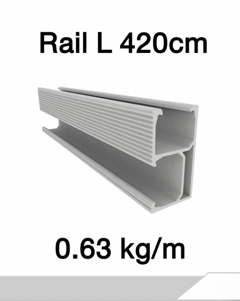 Solar Rail รางอลูมิเนียมยึดแผง ยาว 420 cm.